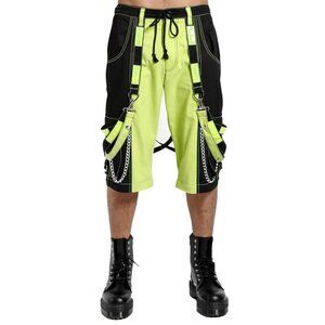 Men Extreme Bondage Limelight Lime Green Skater Gothic Punk Cyber Goth Pants